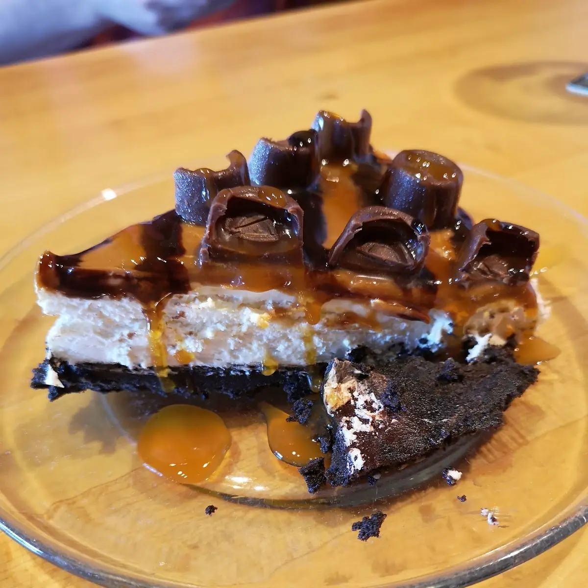 Rolo Cheesecake Slice