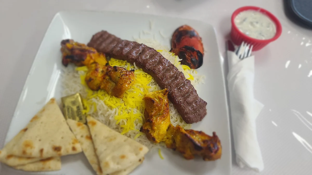 Kebab with Saffron Rice