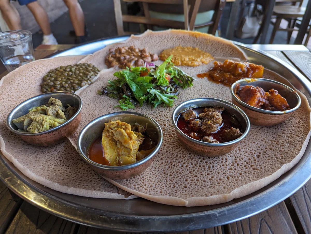 Injera Share Platter, The Abyssinian Restaurant