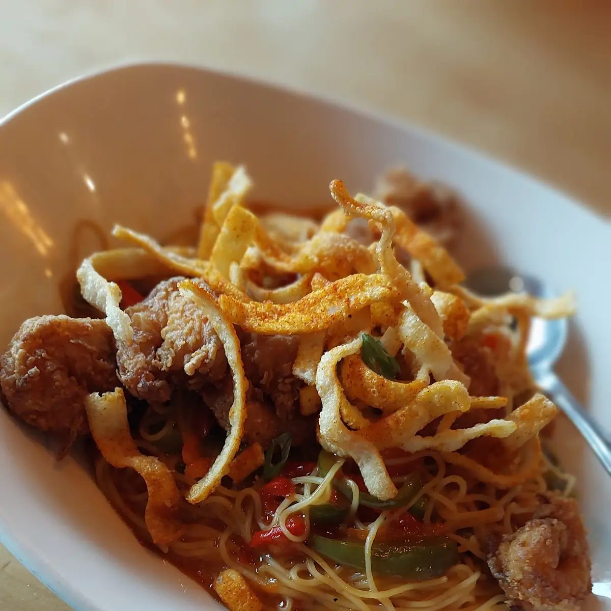 Crispy Shrimp Noodle Bowl