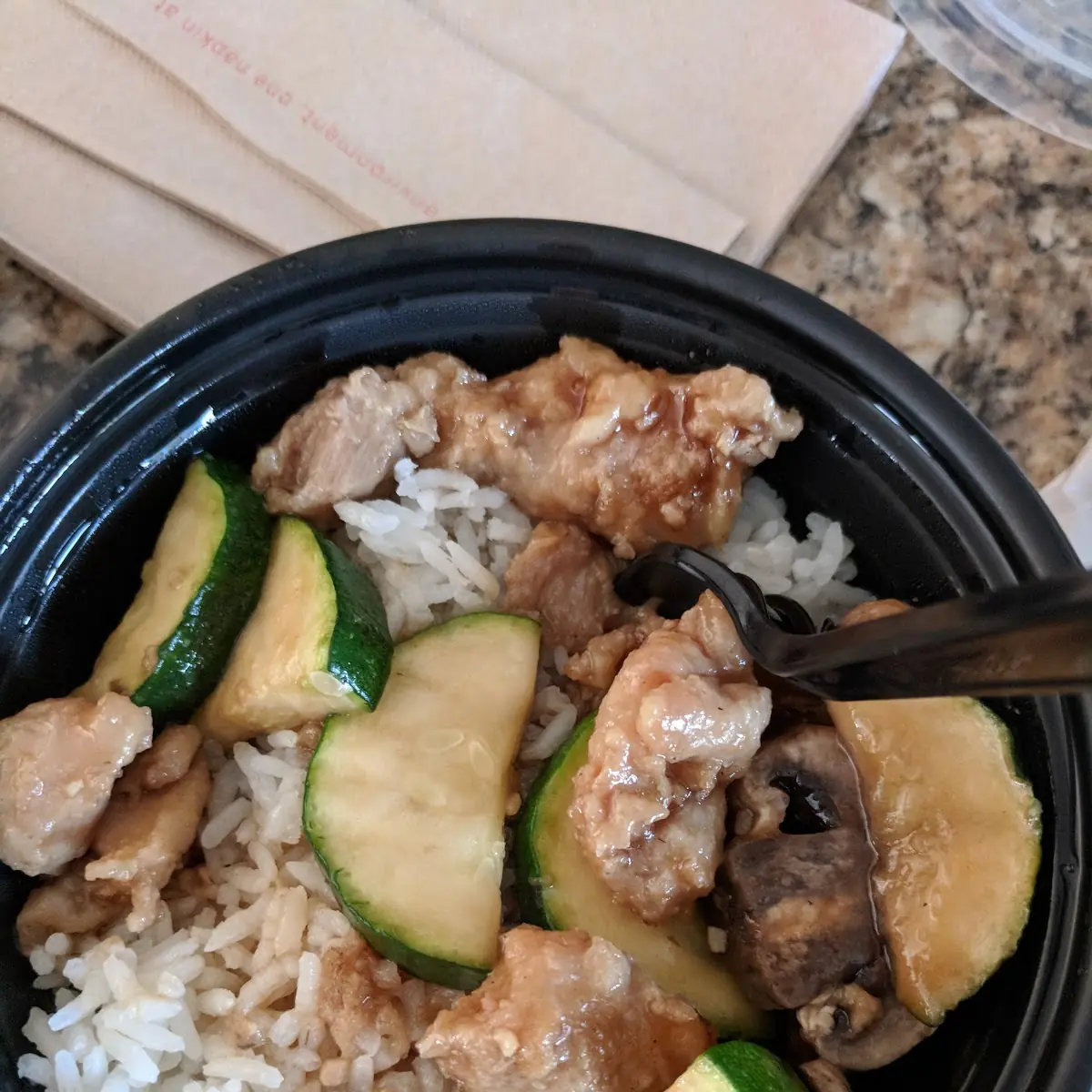 Mushroom Chicken Bowl