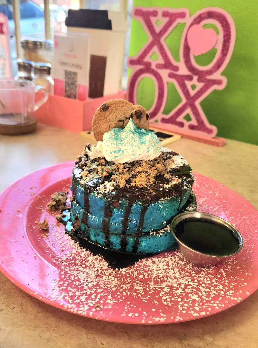Cookie Monster Pancakes