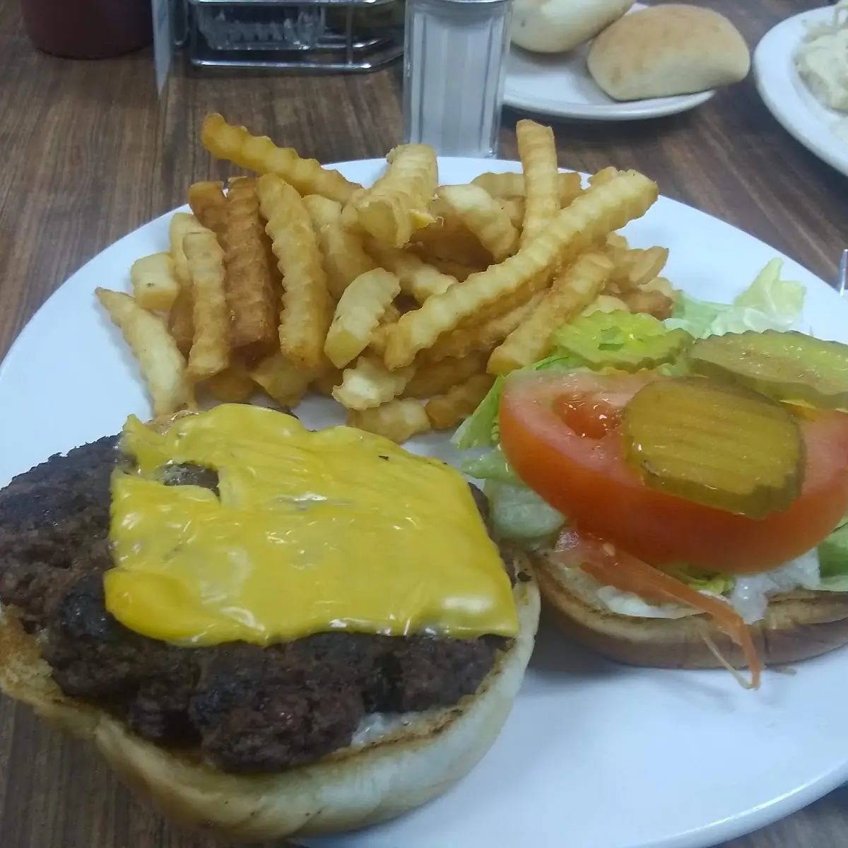 Double Cheeseburger and Fries