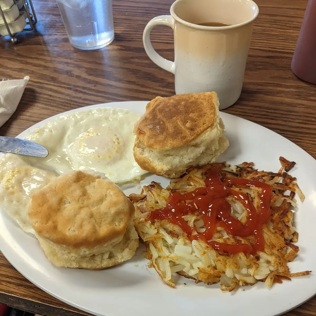 Eggs Hash Browns Biscuits