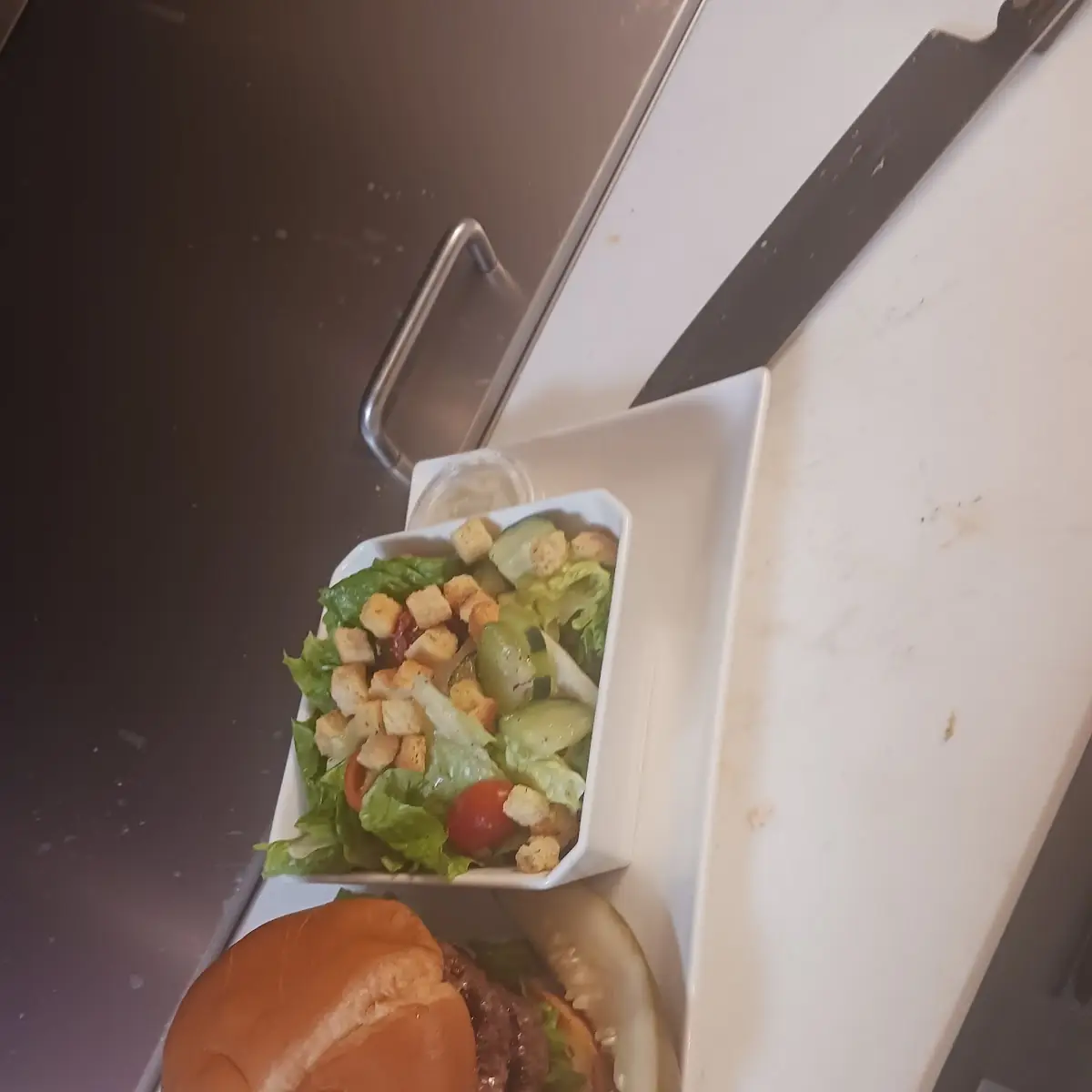 Doc's Original Double Cheeseburger with House Salad