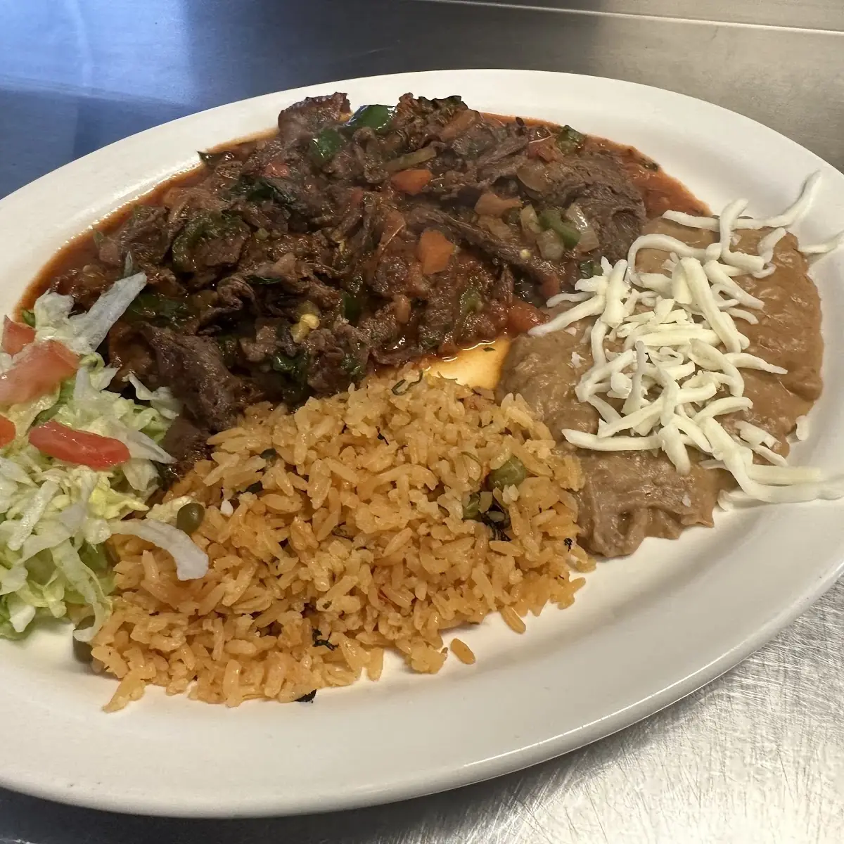 Bistec Ranchero Plate