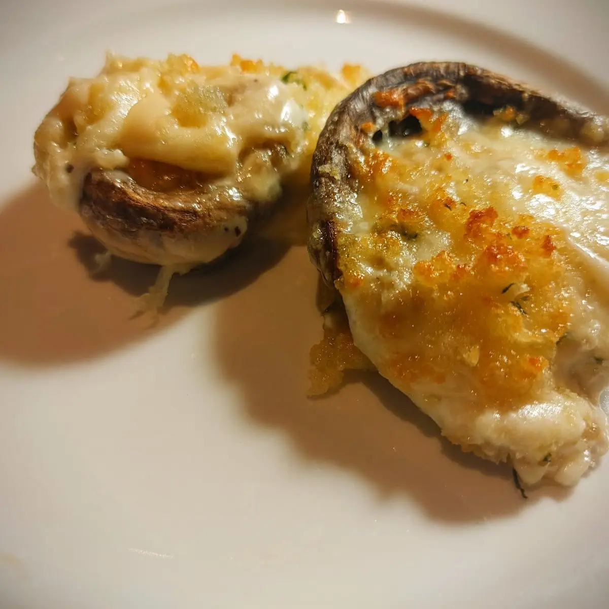 White Cheddar Stuffed Mushrooms