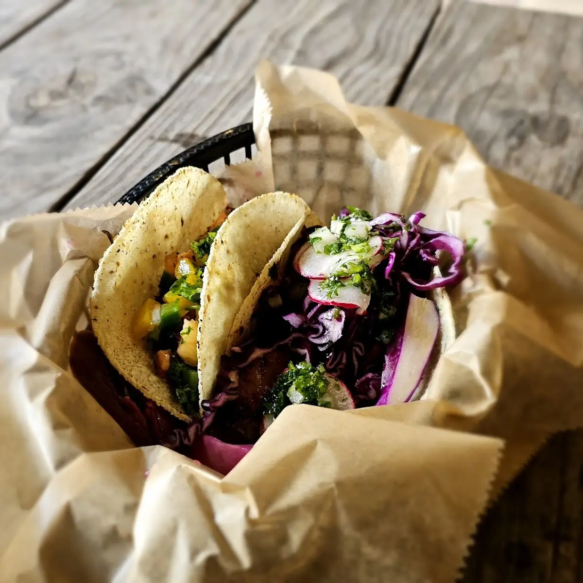Assorted Tacos with Fresh Toppings