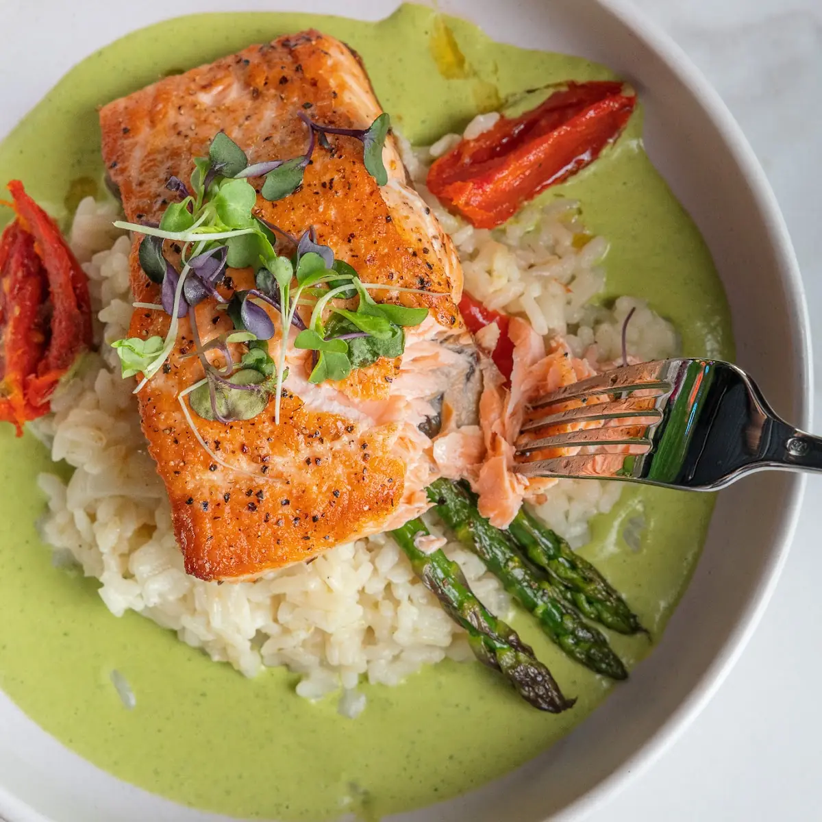 Pan Seared King Salmon