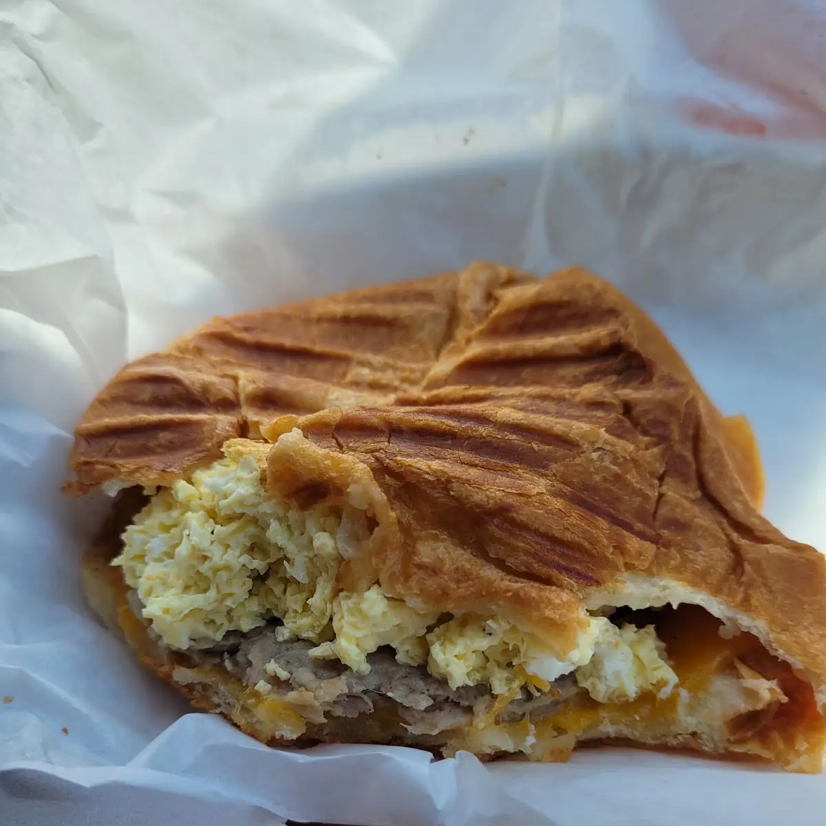 Sausage Egg and Cheese Croissant