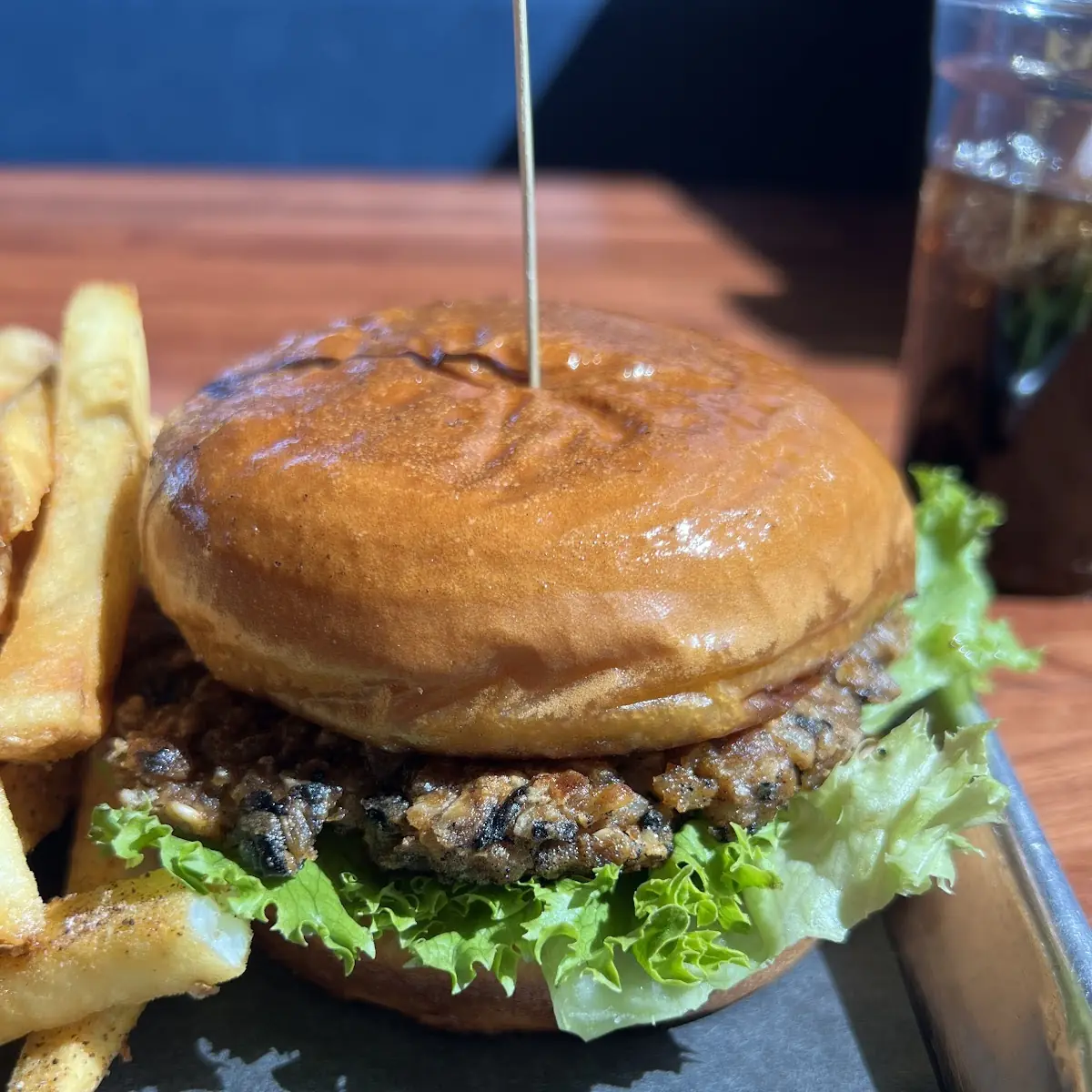 Vegan Burger Without Cheese