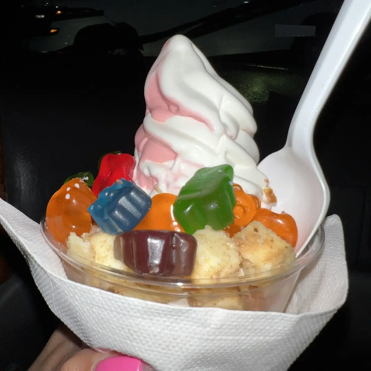 Strawberry Vanilla Soft Serve