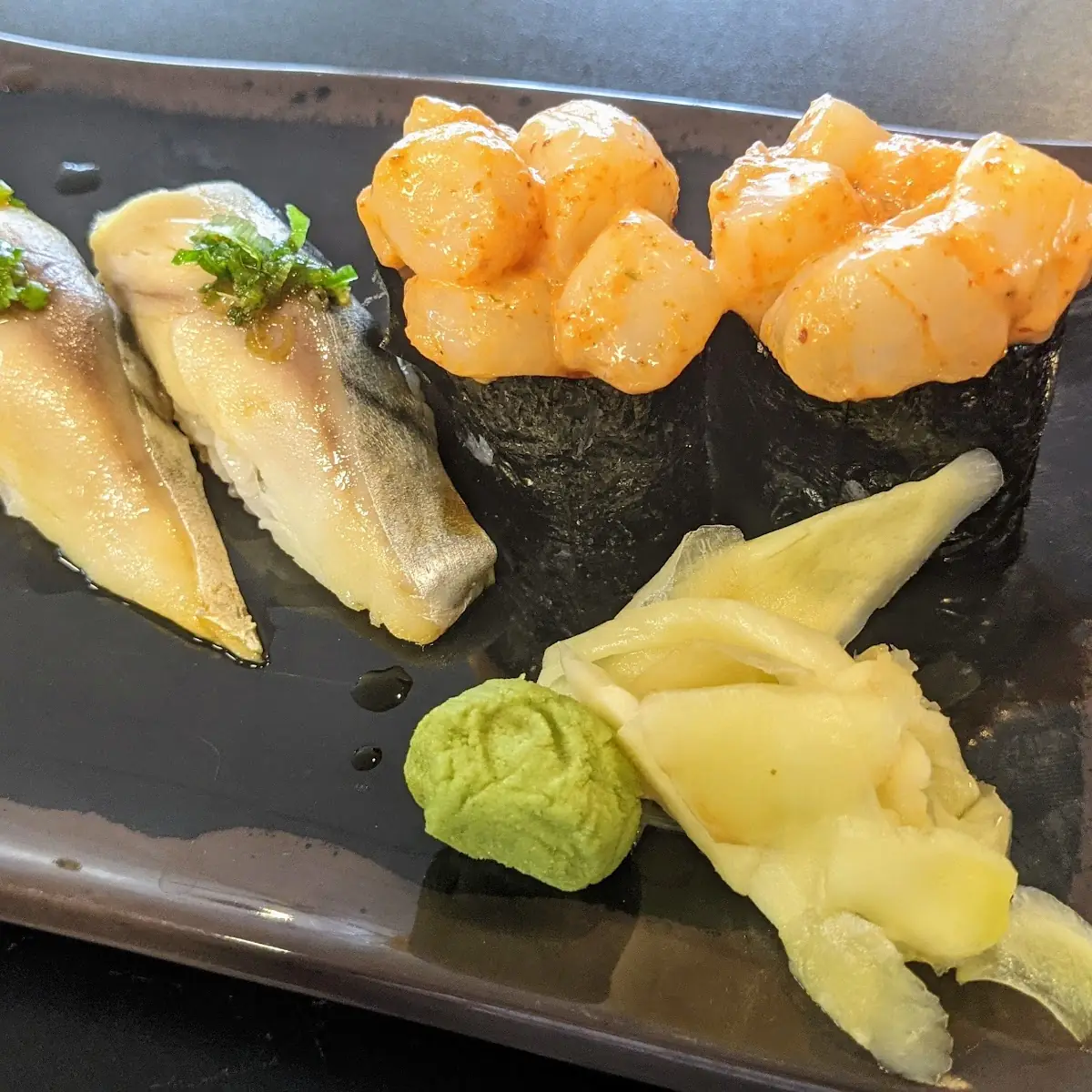 Saba Mackerel and Spicy Scallops