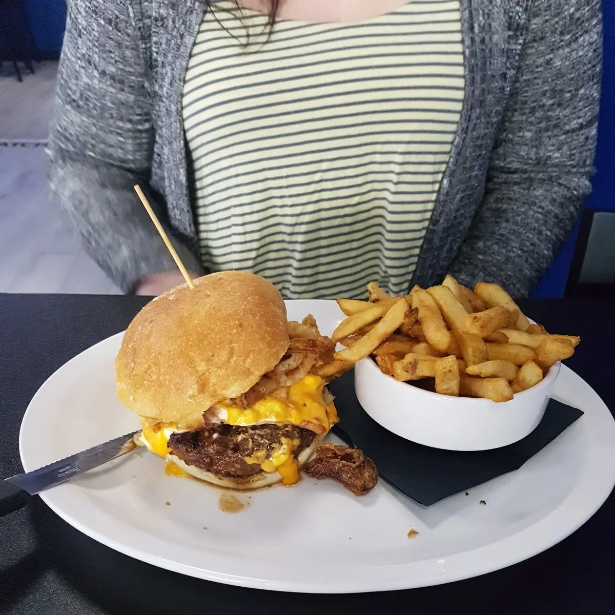 The Chuck Norris Burger and Fries