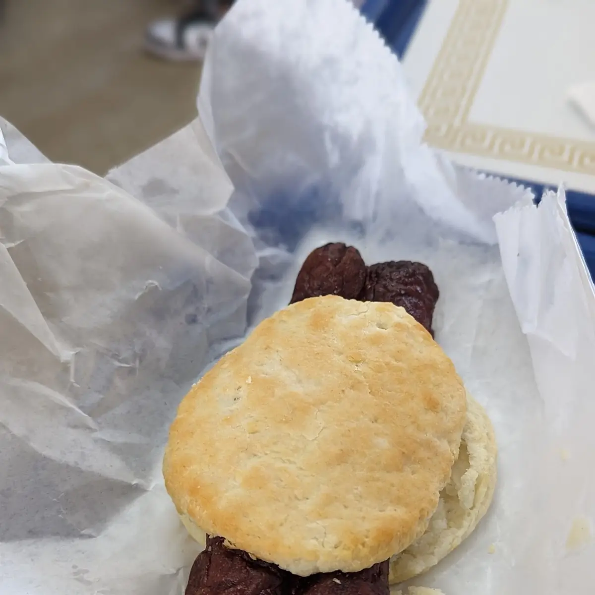 Smoked Sausage Biscuit