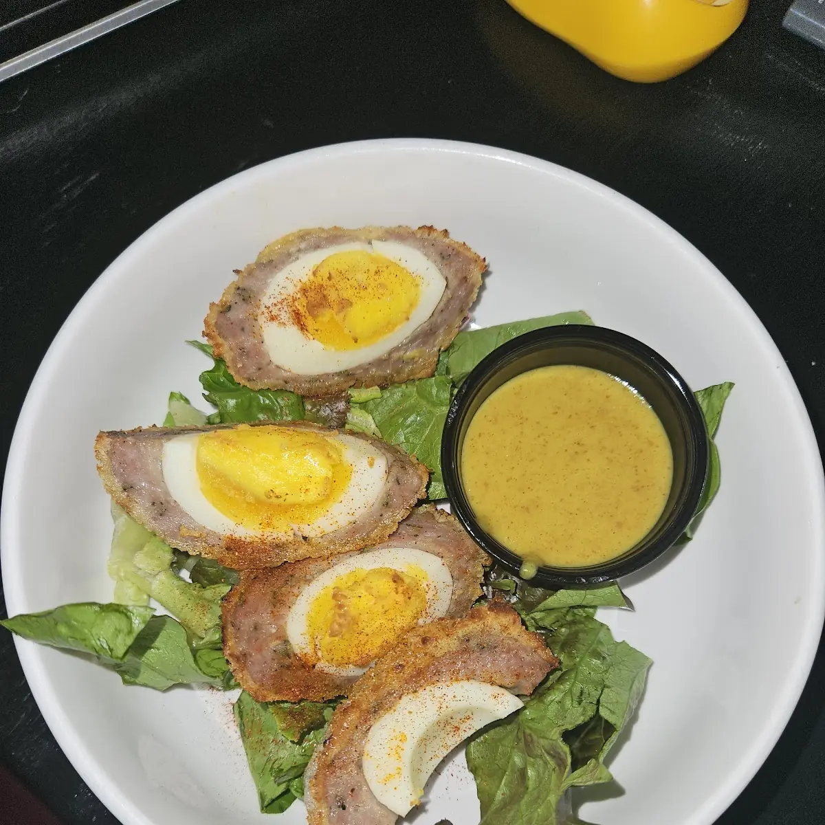 Scotch Egg with Honey Mustard