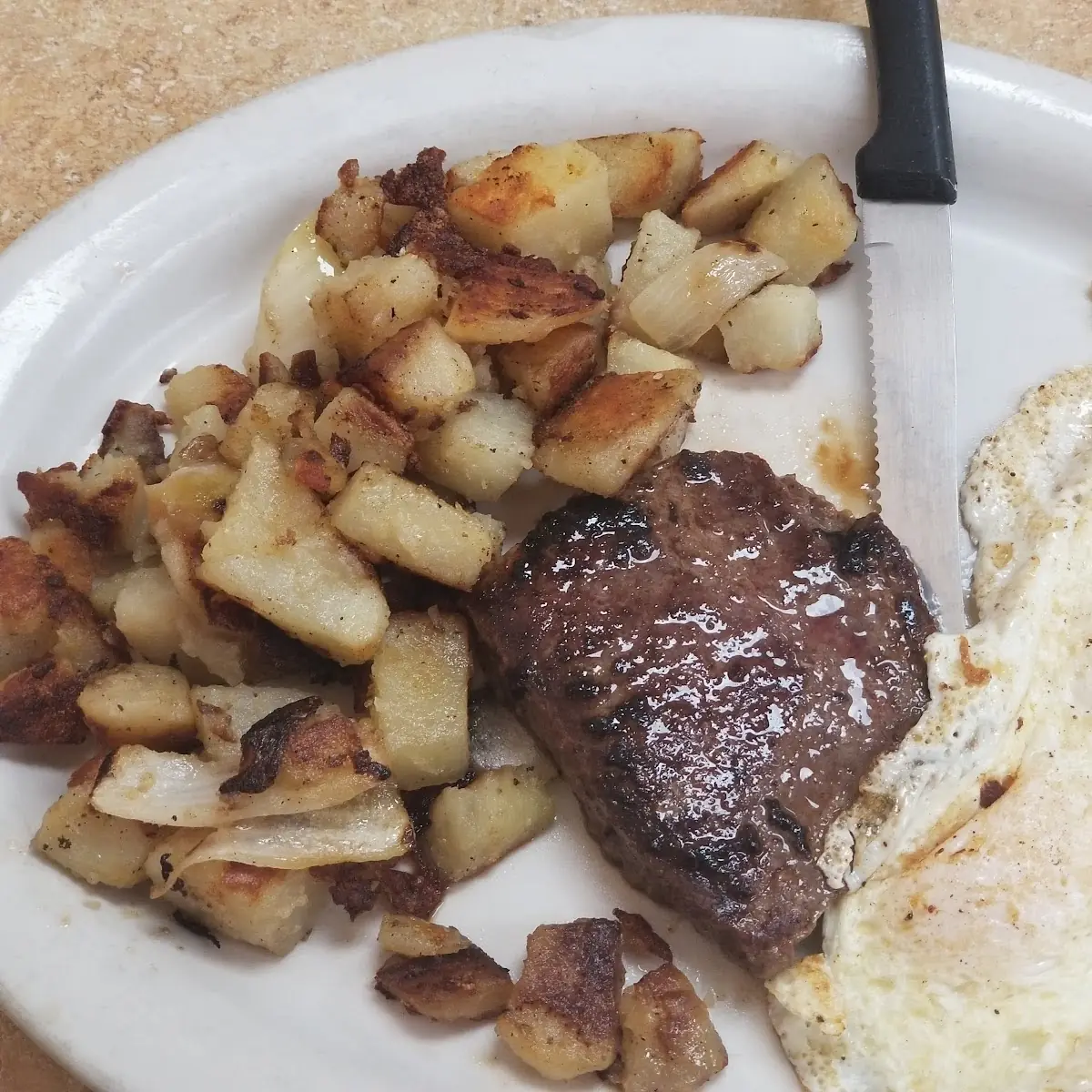 Eggs with Flat Iron Steak