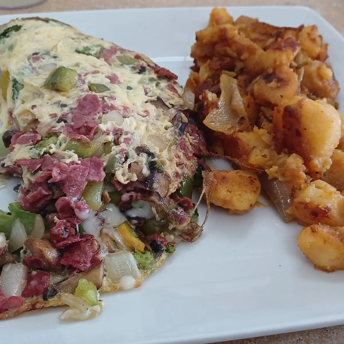 Philly Cheese Steak Omelette