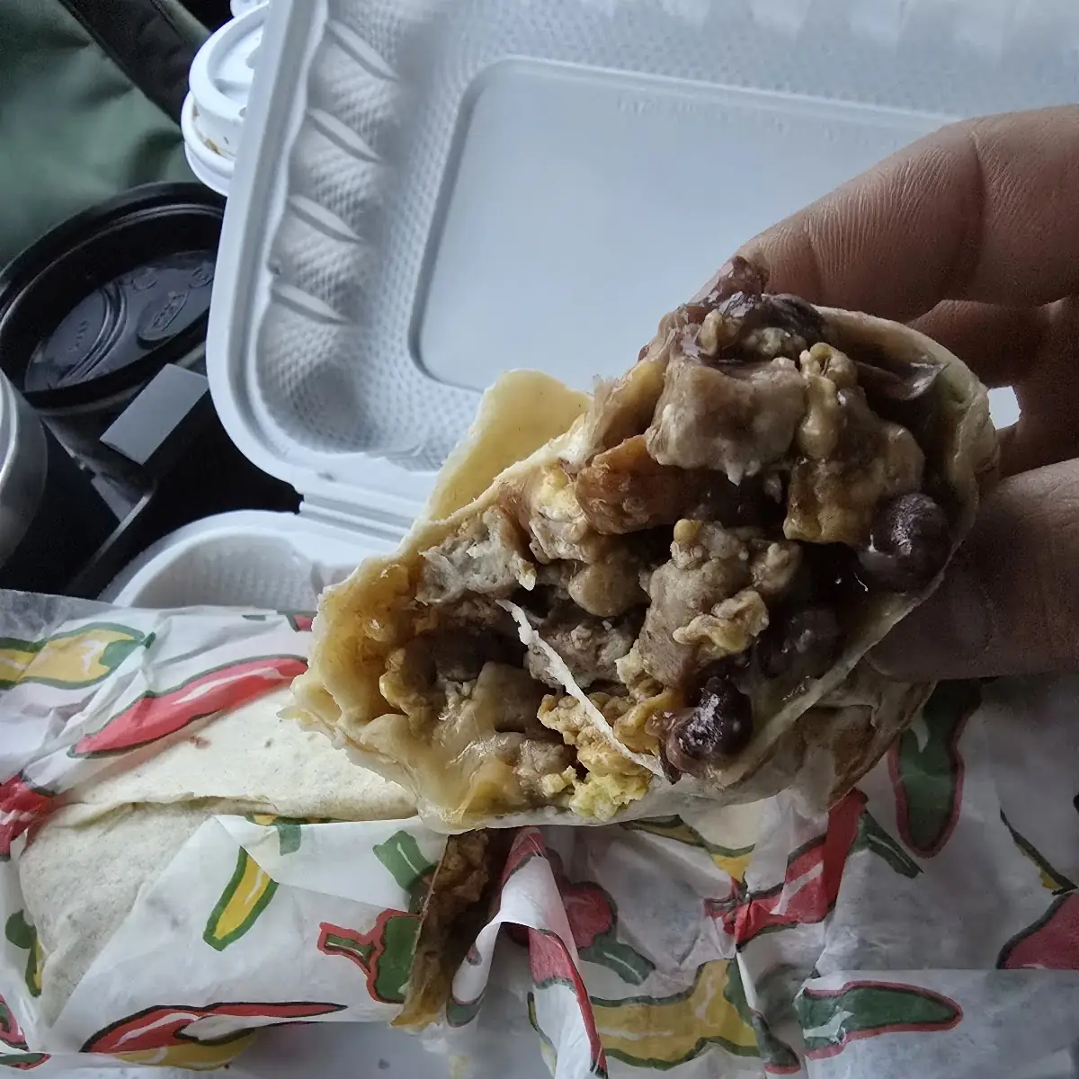 Breakfast Burrito with Sausage