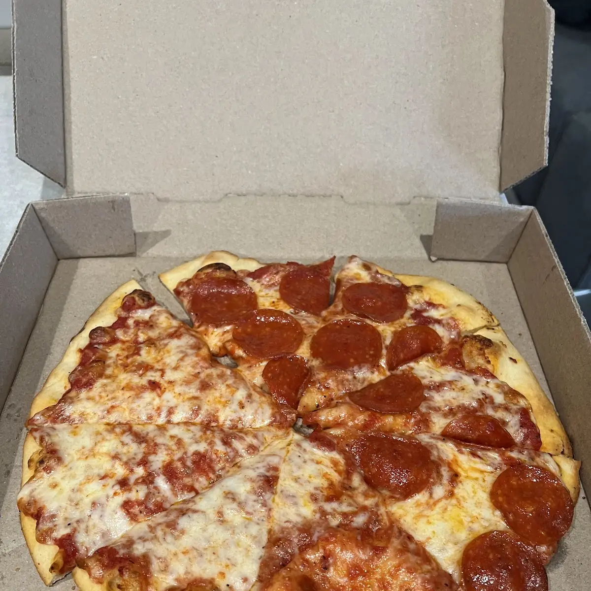 Half Pepperoni & Half Cheese Pizza