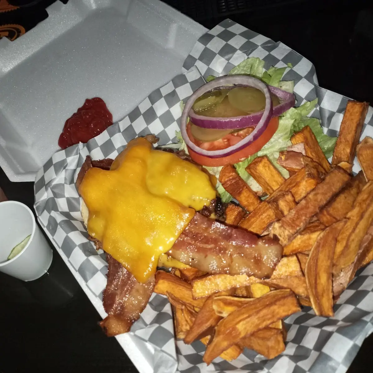 Btop's Bacon Double Cheeseburger