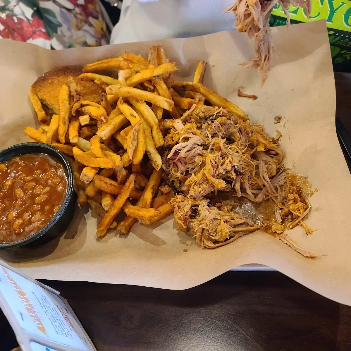 Pulled Pork Fries Beans