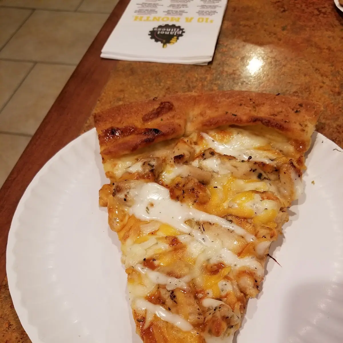Chicken Ranch Pizza Slice