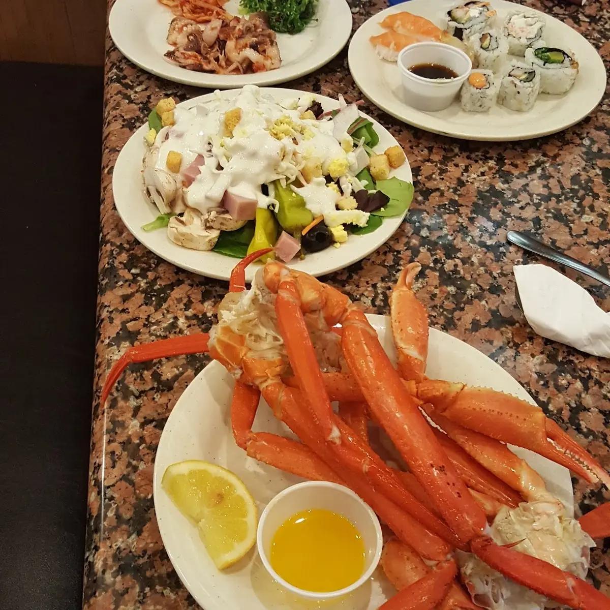 Buffet with Snow Crab Legs