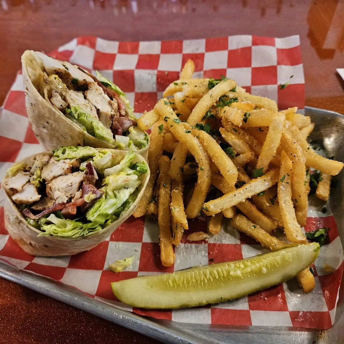 Blackened Grilled Chicken Wrap Lunch Special