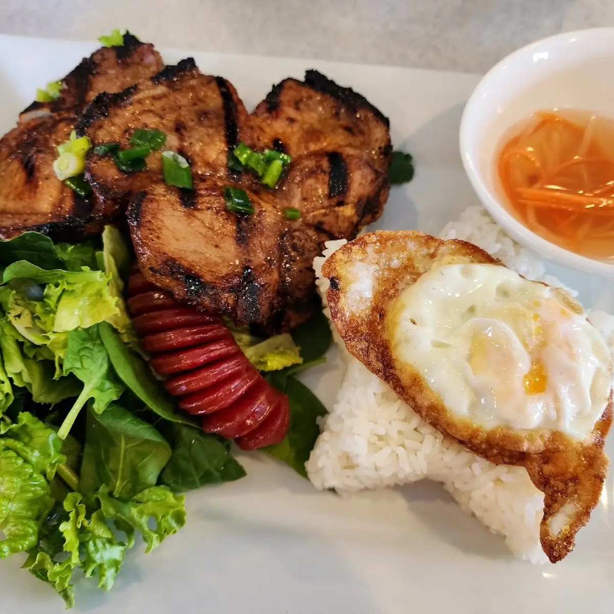 C1- Cơm Sườn Nướng Pork Chop Platter