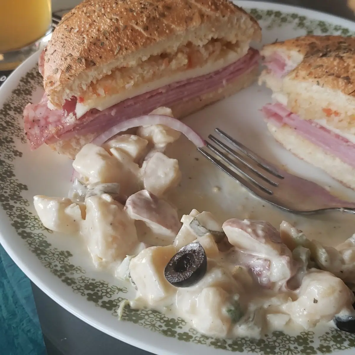 Muffaletta with Potato Salad