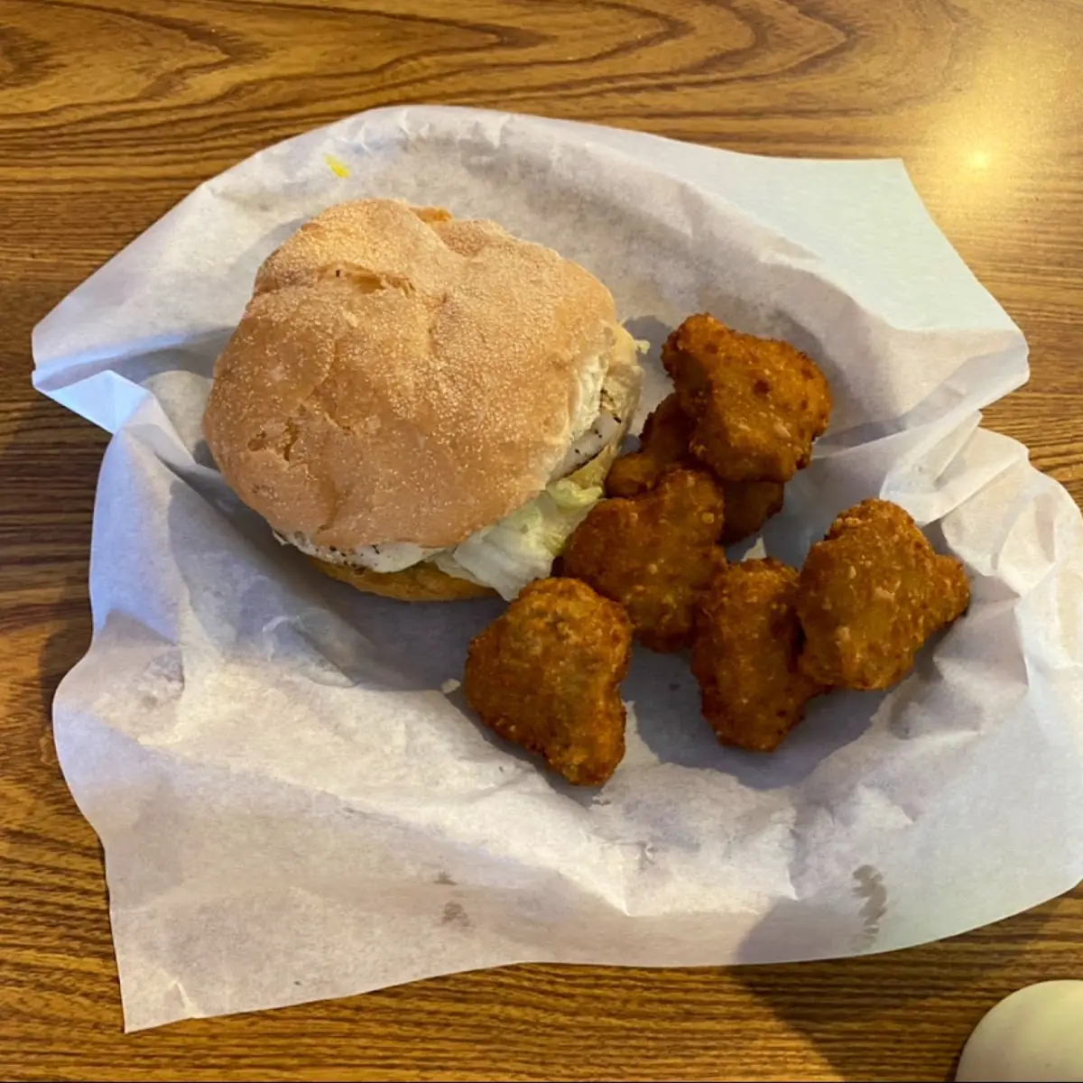 Chicken Sandwich with Broccoli Bites