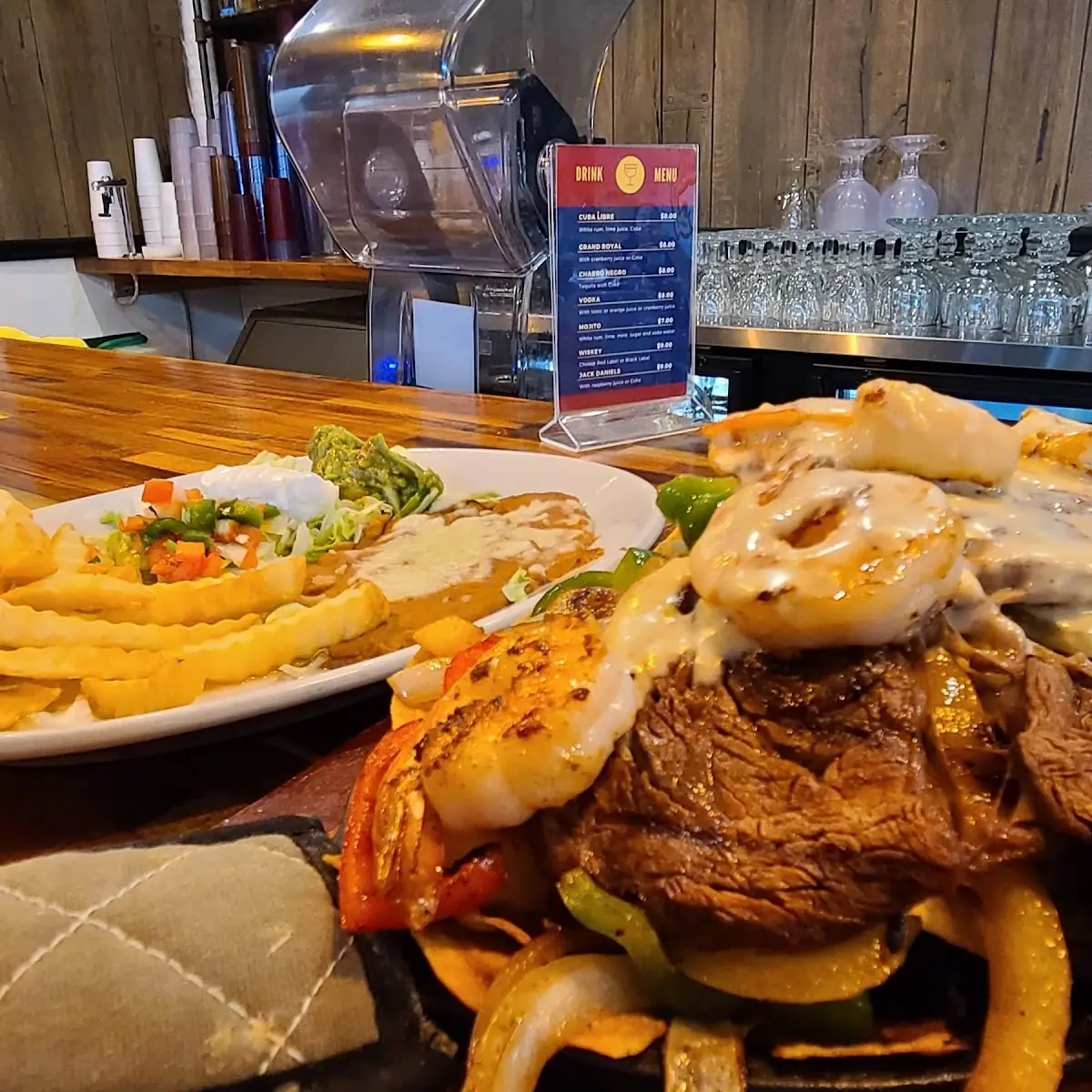 Ribeye Steak with Shrimp