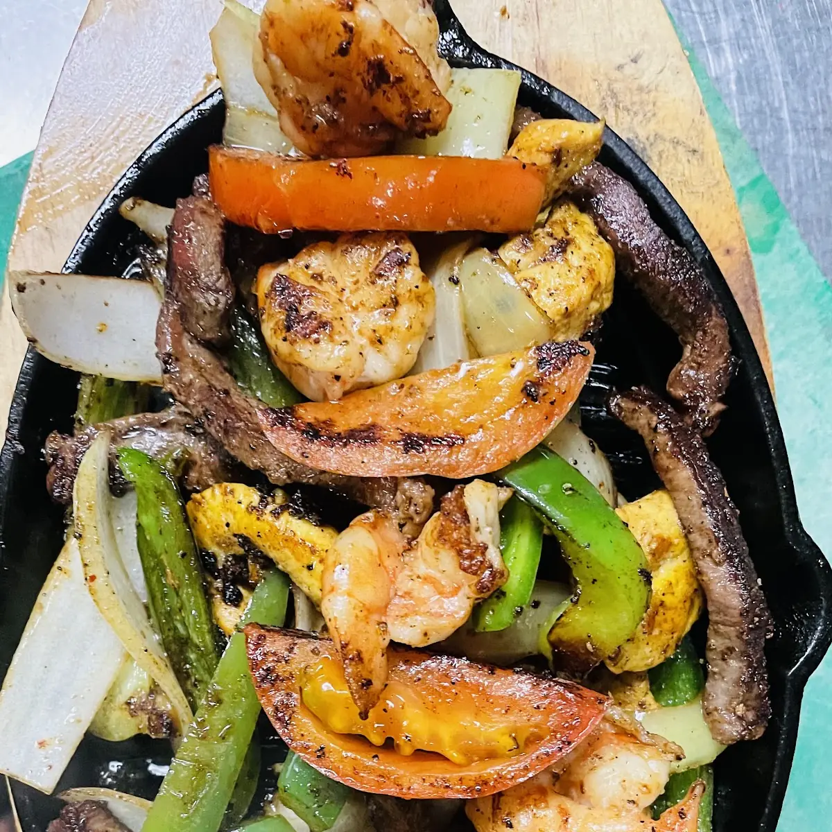Shrimp or Steak Fajita Plate