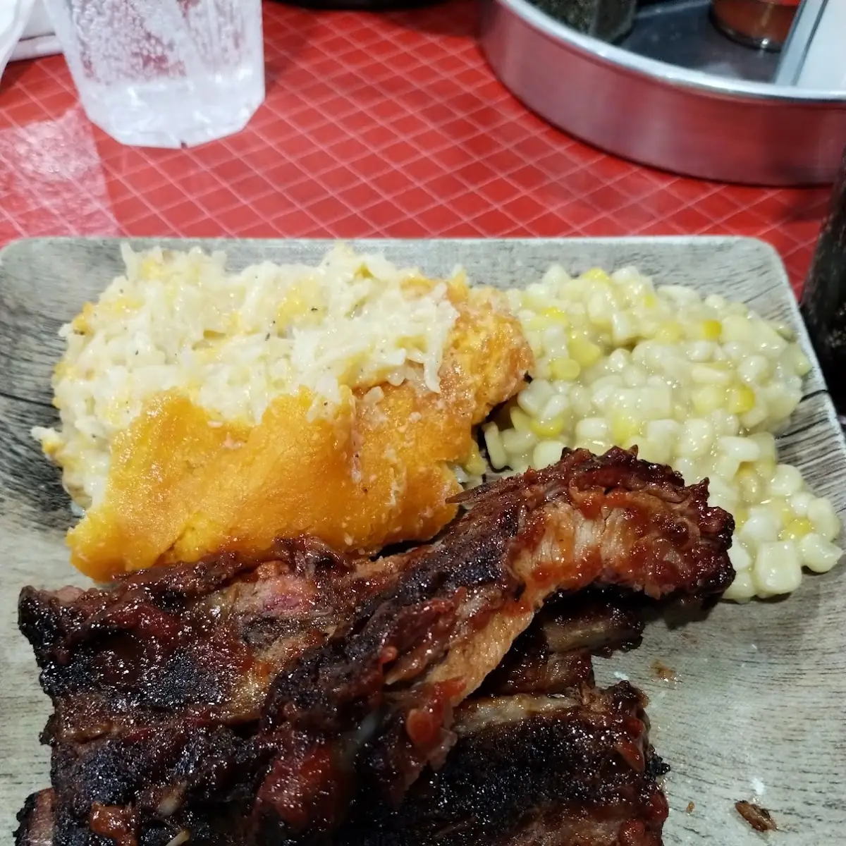 Ribs Hash Browns Casserole Creamed Corn