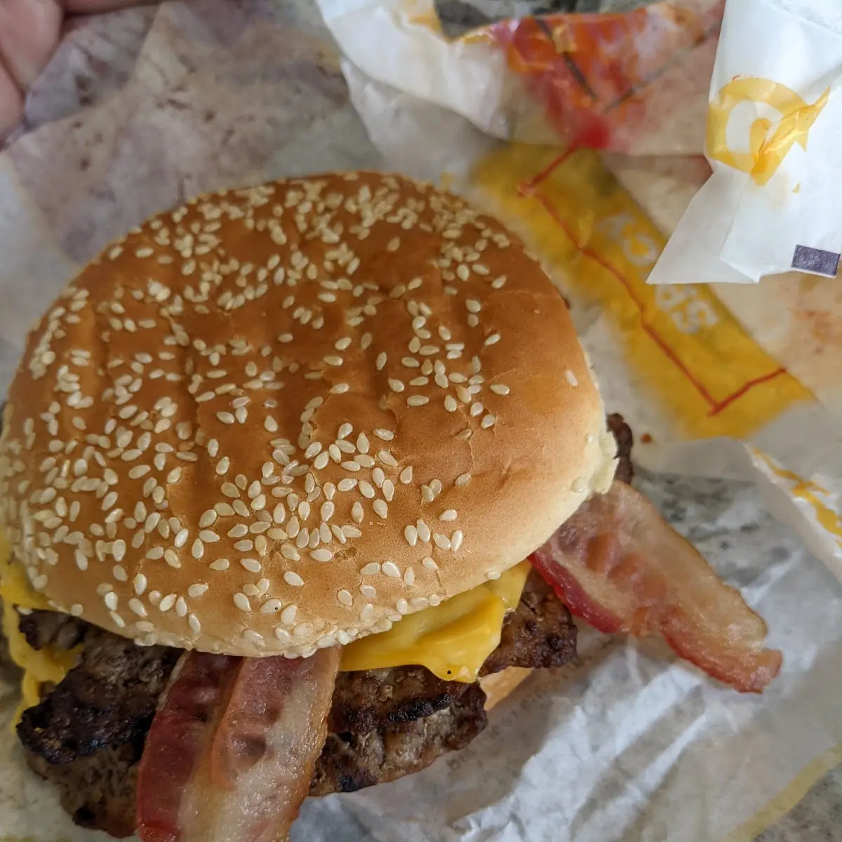 Double Cheeseburger with Bacon