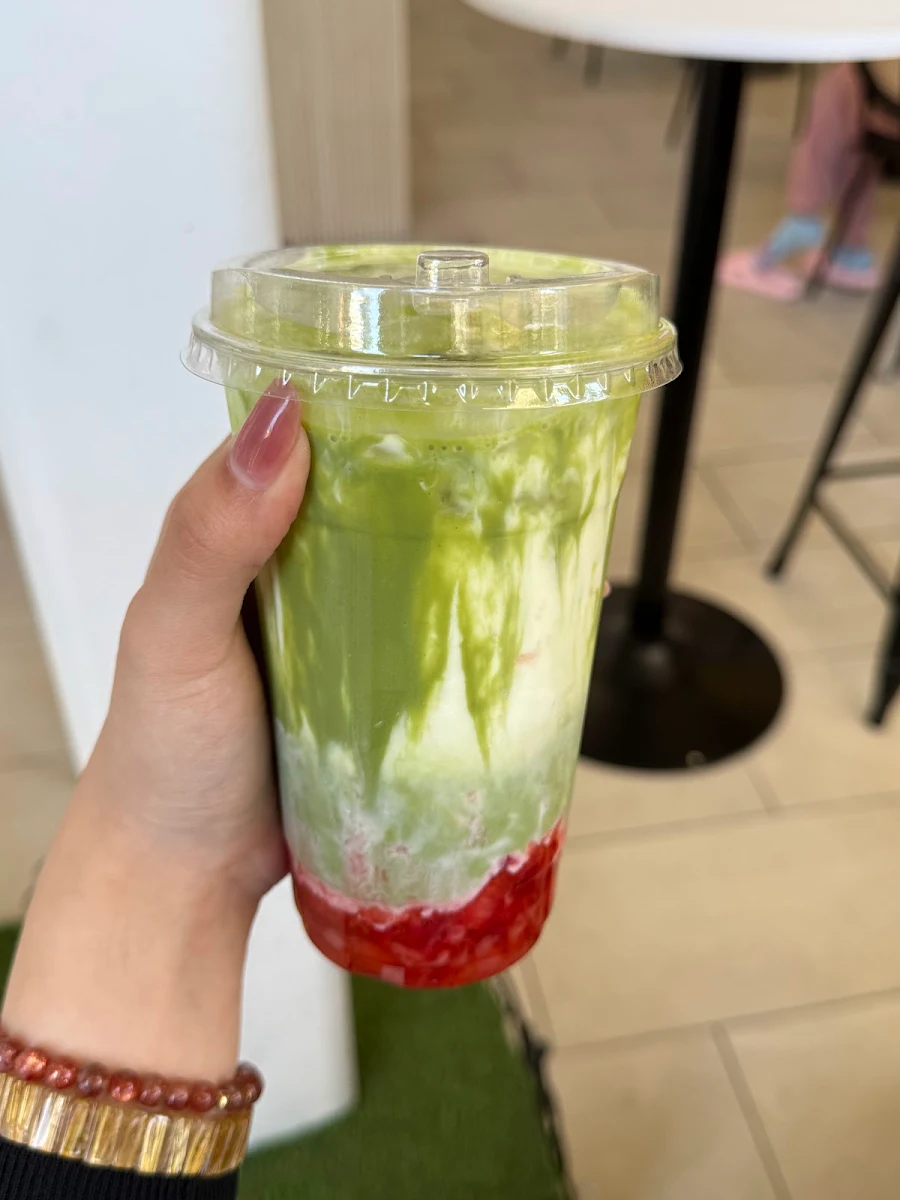 Strawberry Matcha Latte