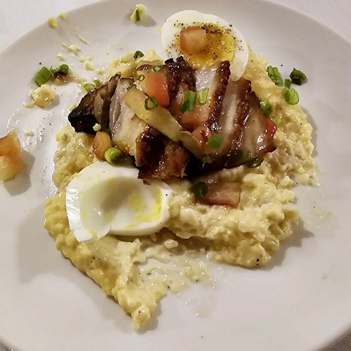Pork Belly over Grits