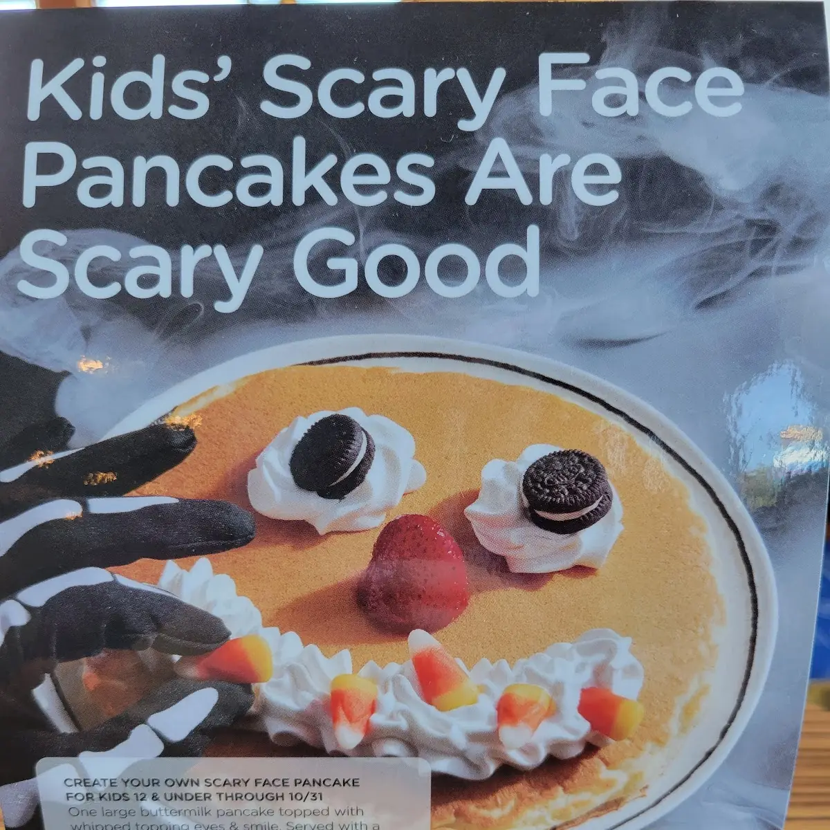 Scary Face Pancakes