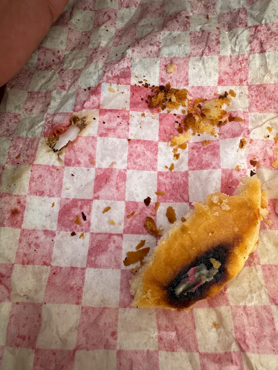 Burnt Sausage Biscuit