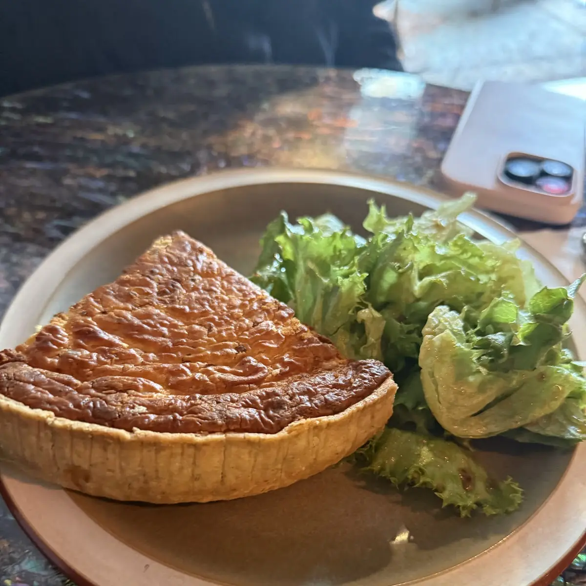 Quiche with Salad