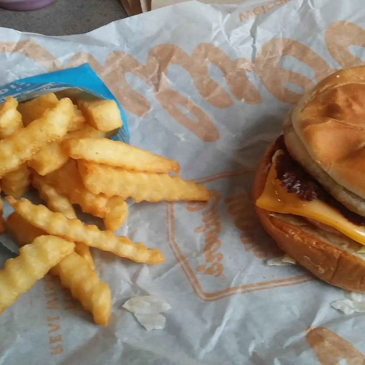 Cheese Burger Frys