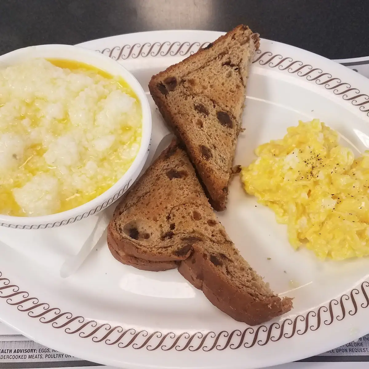 Cheese N' Eggs with Raisin Toast