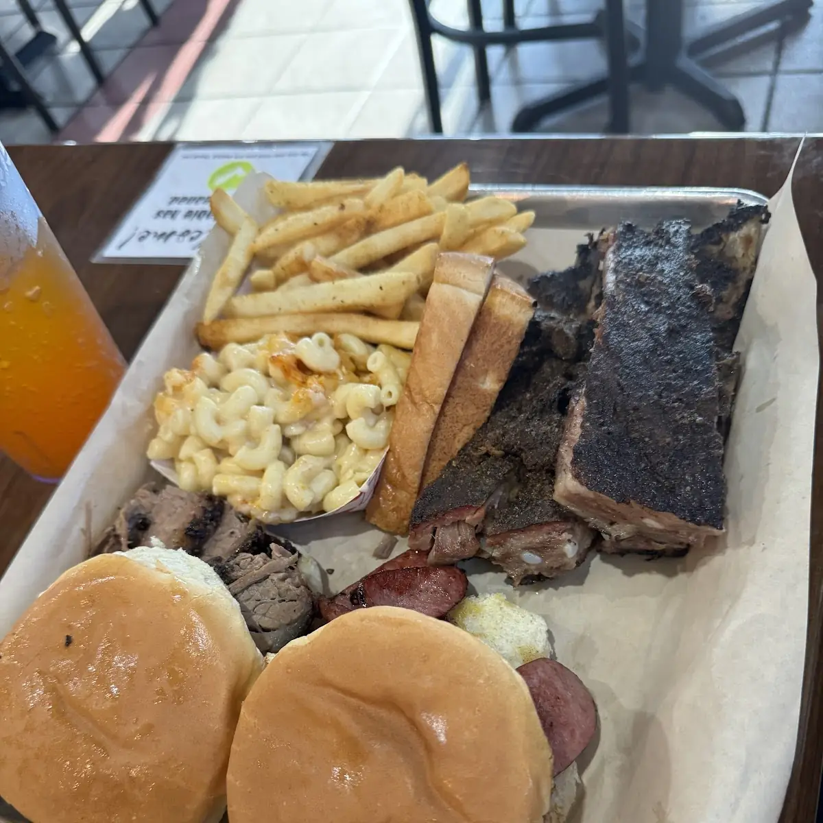 Fries and Mac and Cheese