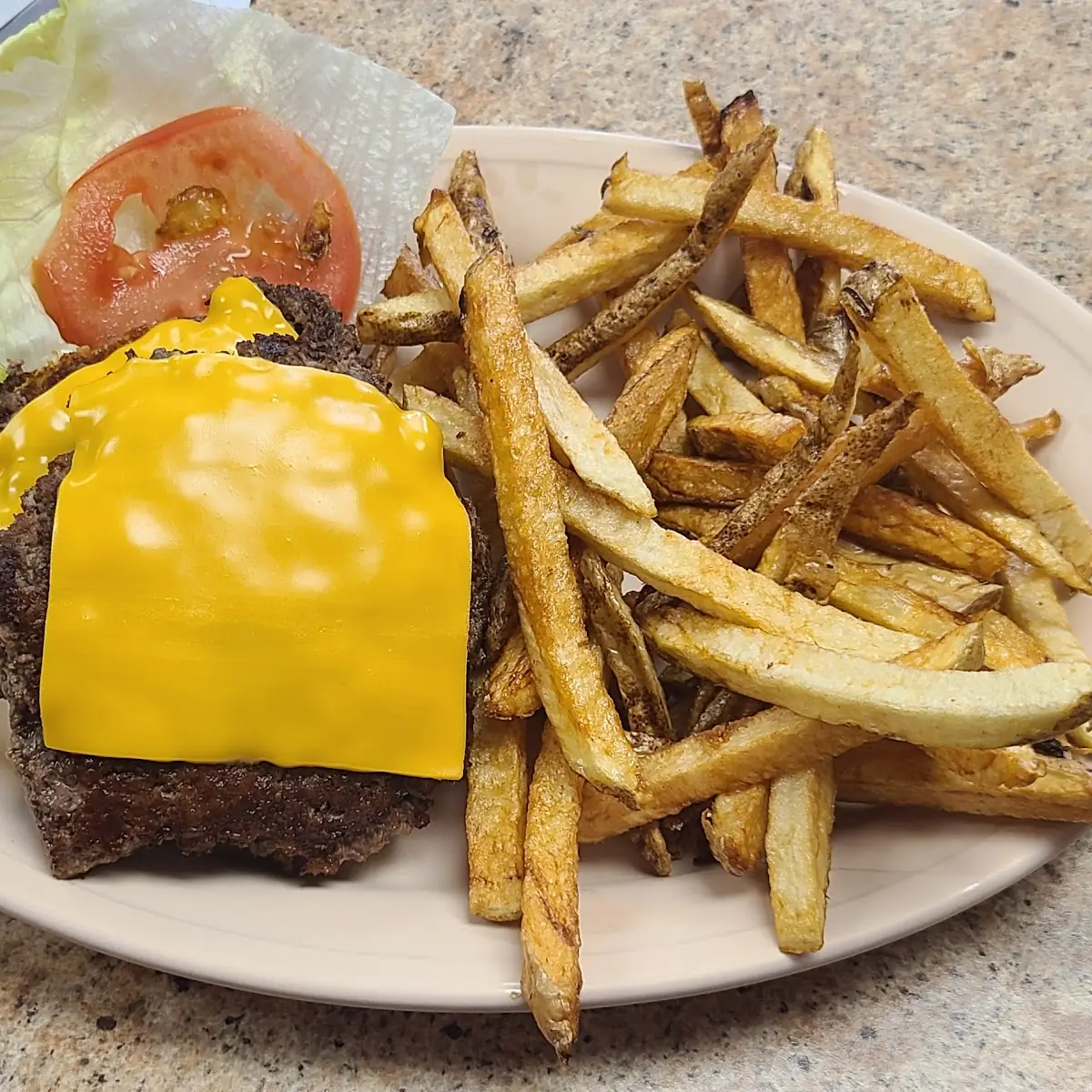 Double Cheeseburger with Fries