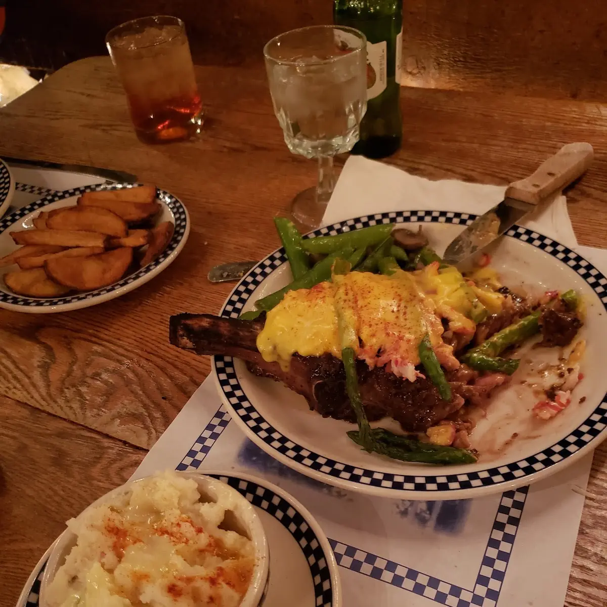 Ribeye w Binkleman and Garlic Mashed Potatoes