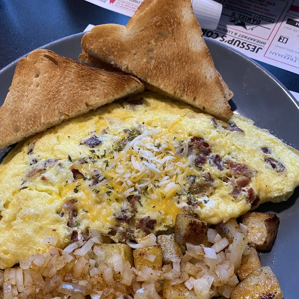 Bacon and Cheese Omelette
