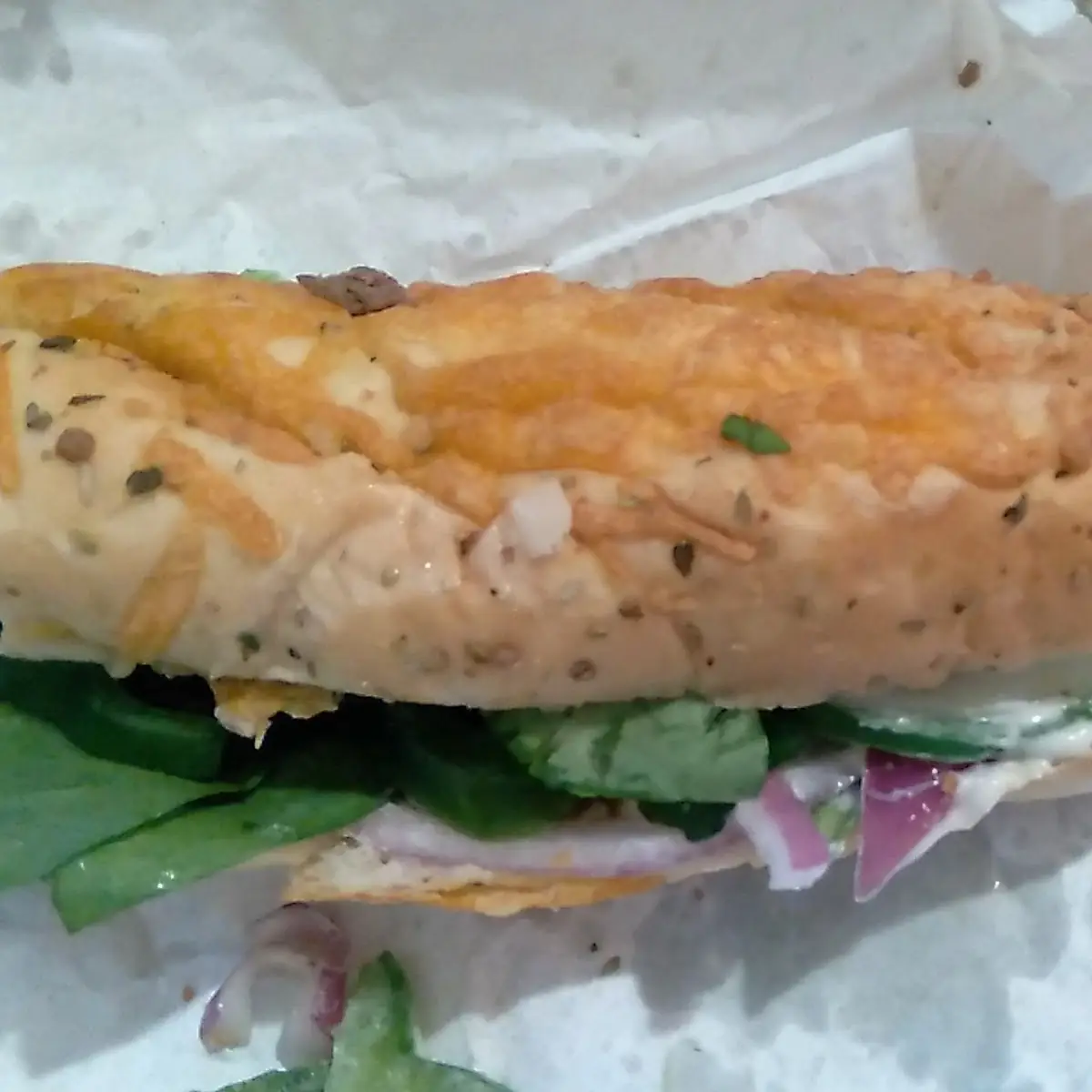 Garlic Steak and Cheese on Herb and Cheese Bread