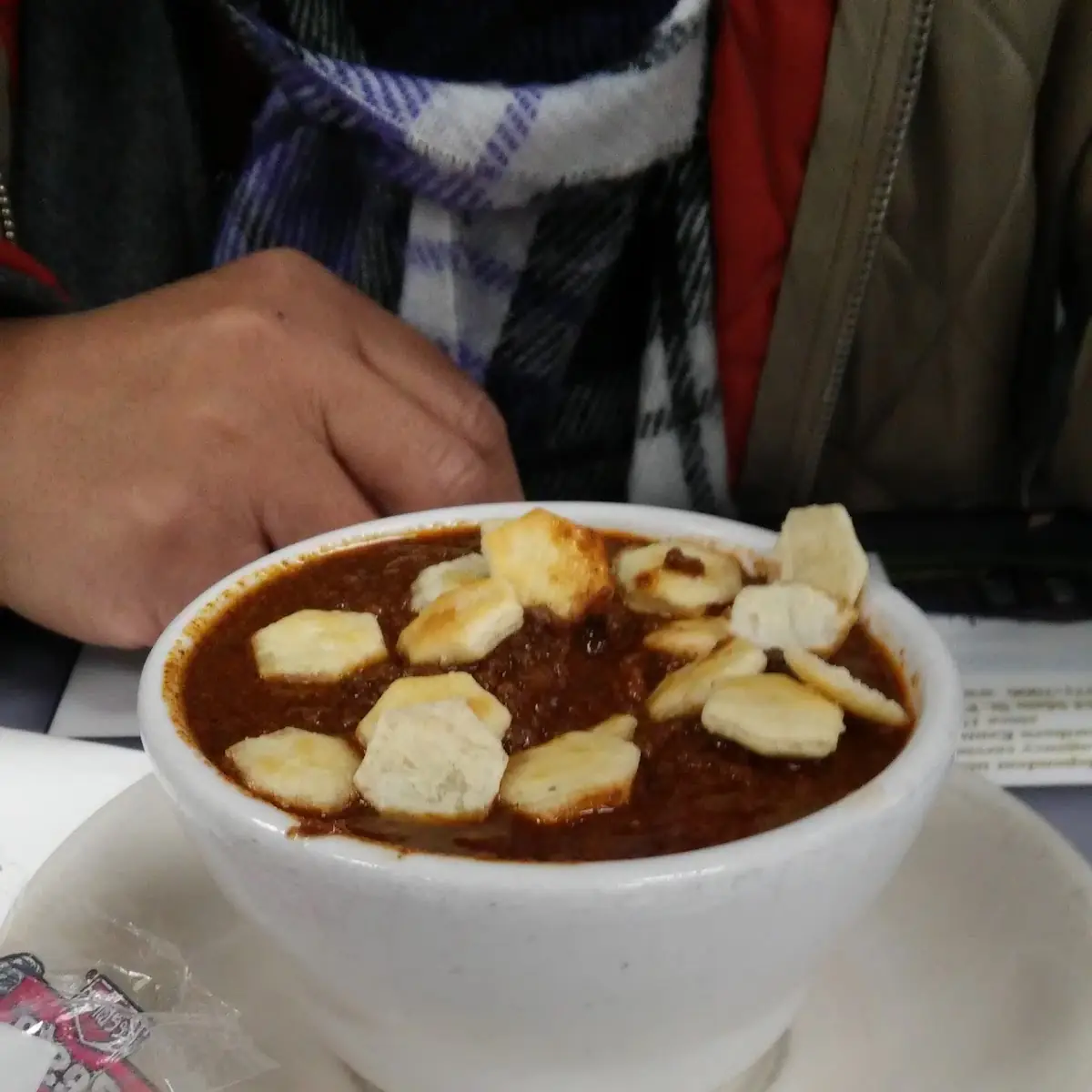 Chili with Oyster Crackers