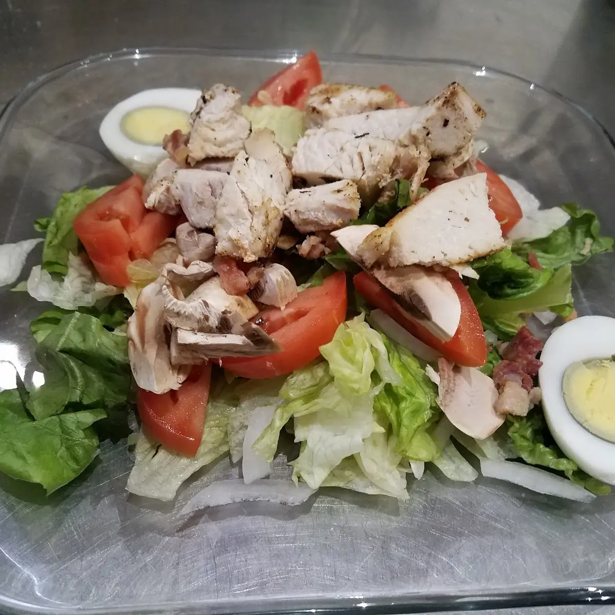 Grilled Chicken Salad with Egg